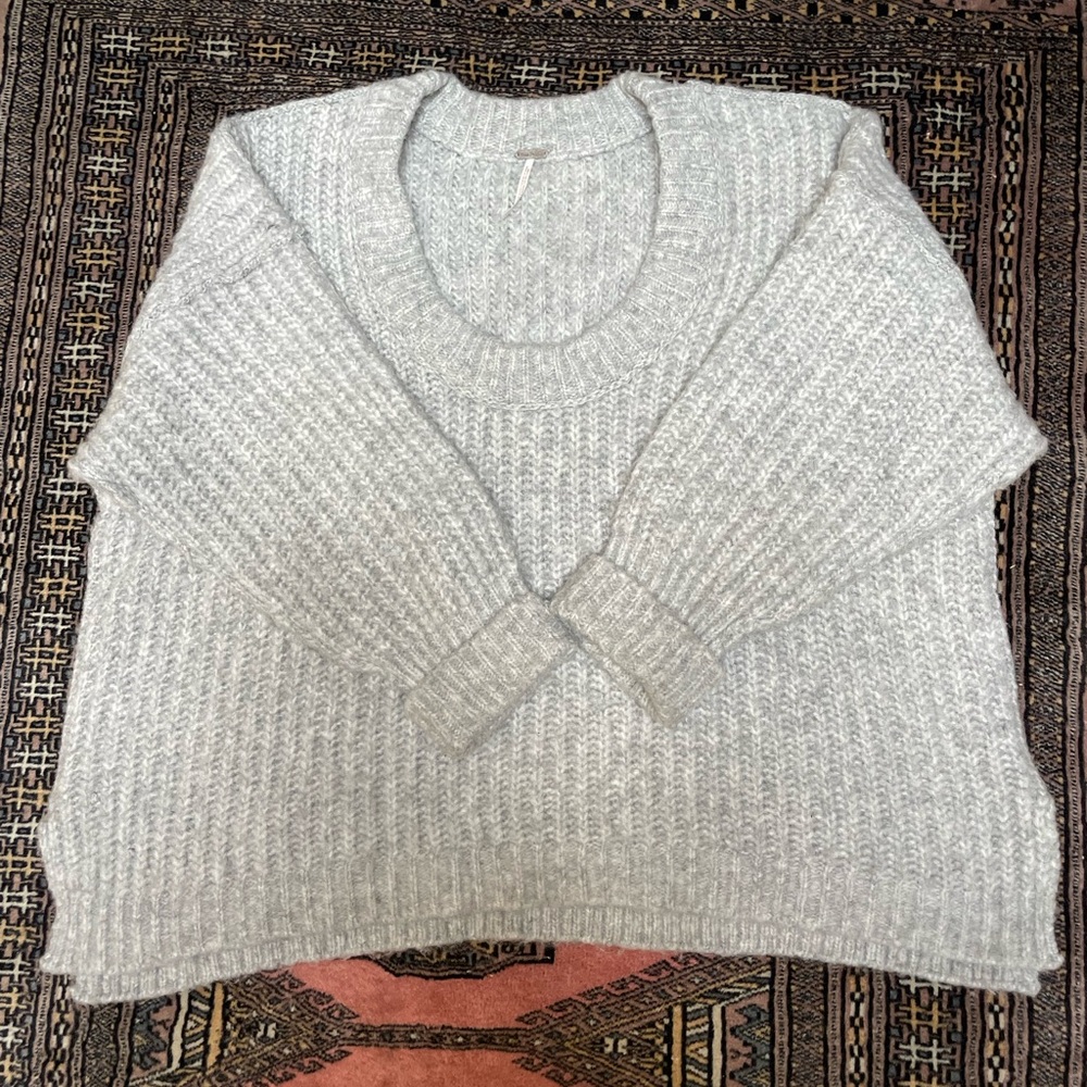 Free People Chunky Oversized Pullover